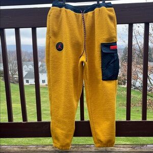 Jordan Navy and mustard Yellow Joggers